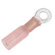 Terminal de anillo termorretráctil Pacer de 22-18 AWG - Tamaño de perno n.° 10 - Paquete de 100 [TE18-10R-100]