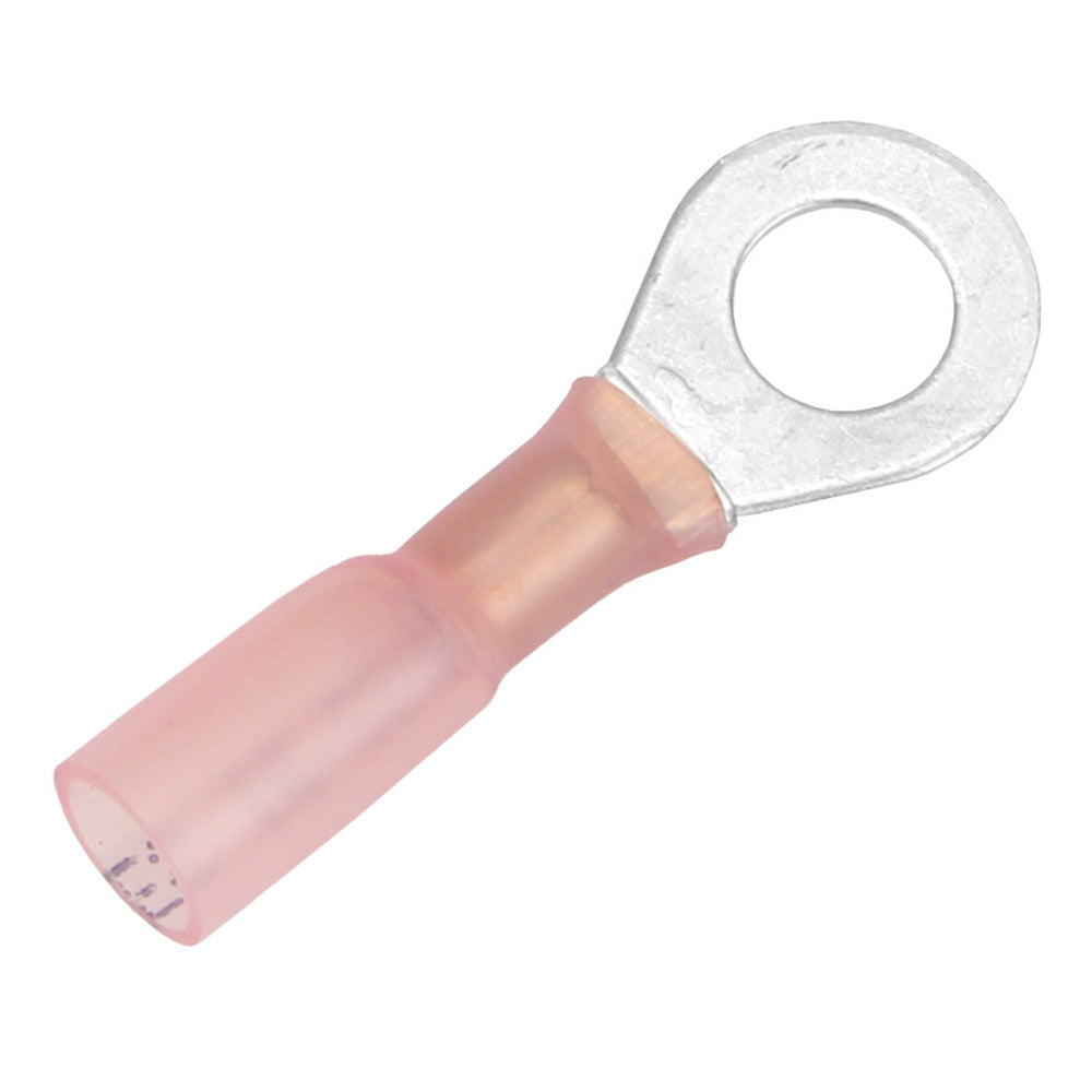 Terminal de anillo termorretráctil Pacer de 22-18 AWG - Tamaño de perno de 1/4