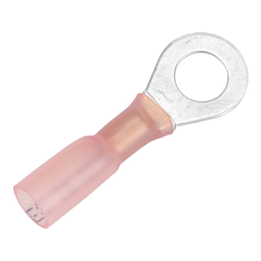 Terminal de anillo termorretráctil Pacer de 22-18 AWG - Tamaño de perno de 1/4
