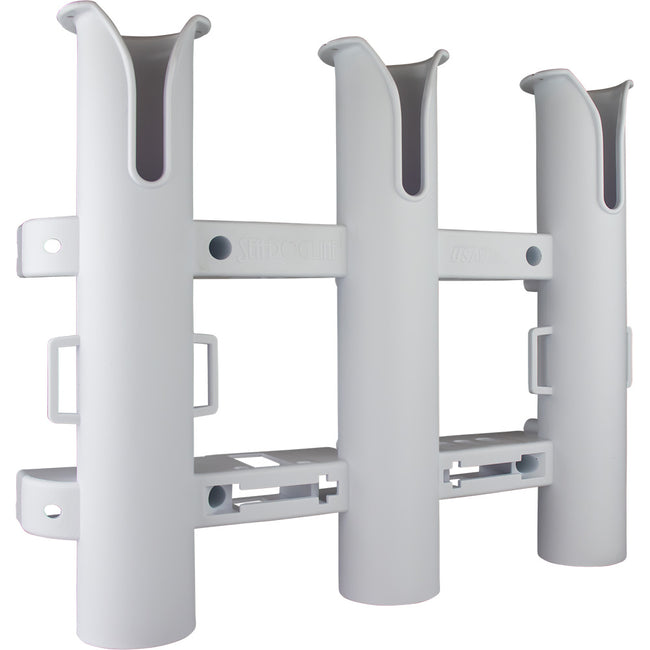 Portacañas de tres postes Sea-Dog Triple Threat - Blanco [325032-1]