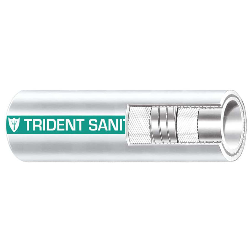 Manguera sanitaria marina premium Trident Marine de 1-1/2