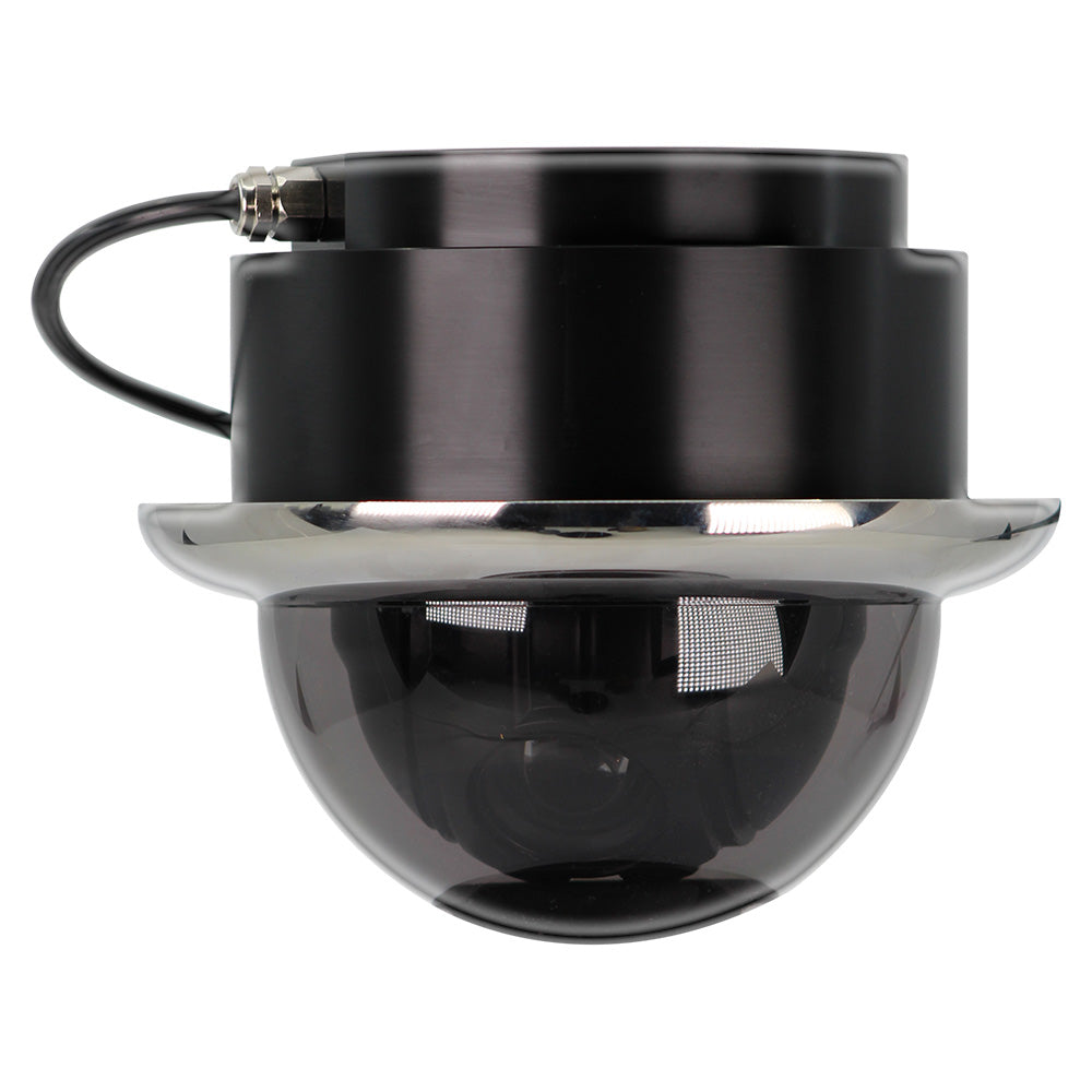 Cámara domo PTZ marina miniatura Iris - Bisel de acero inoxidable - IP Ethernet de alta definición - Zoom digital 10x - Formato de vídeo 4 en 1 [IRIS4106]