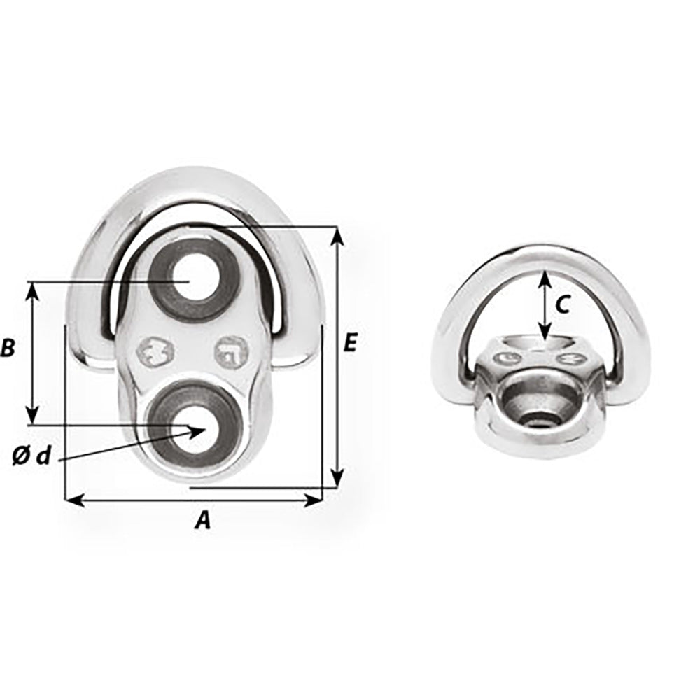Ojal plegable Wichard - Diámetro de 6 mm (15/64