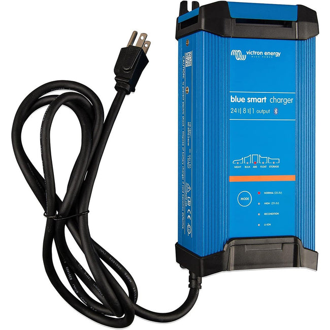 Cargador Victron Blue Smart IP22 de 24 V CC, 8 A, 1 banco, 120 V, montaje en seco [BPC240845102]
