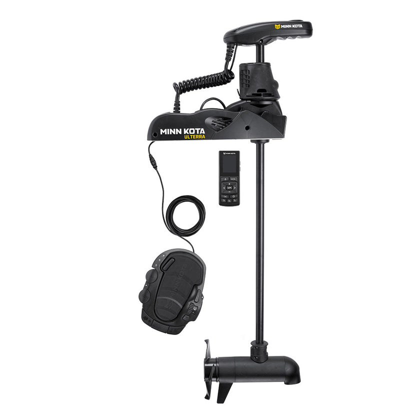 Motor de arrastre Minn Kota Ulterra 80 con control remoto inalámbrico - CHIRP de doble espectro - 24 V - 80 lb - 45